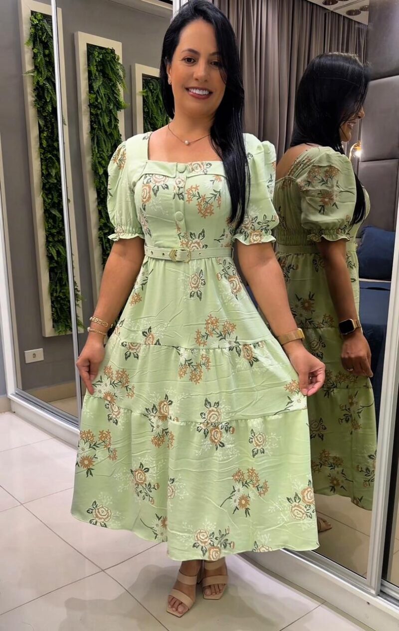 590 - Vestido Maxi Midi