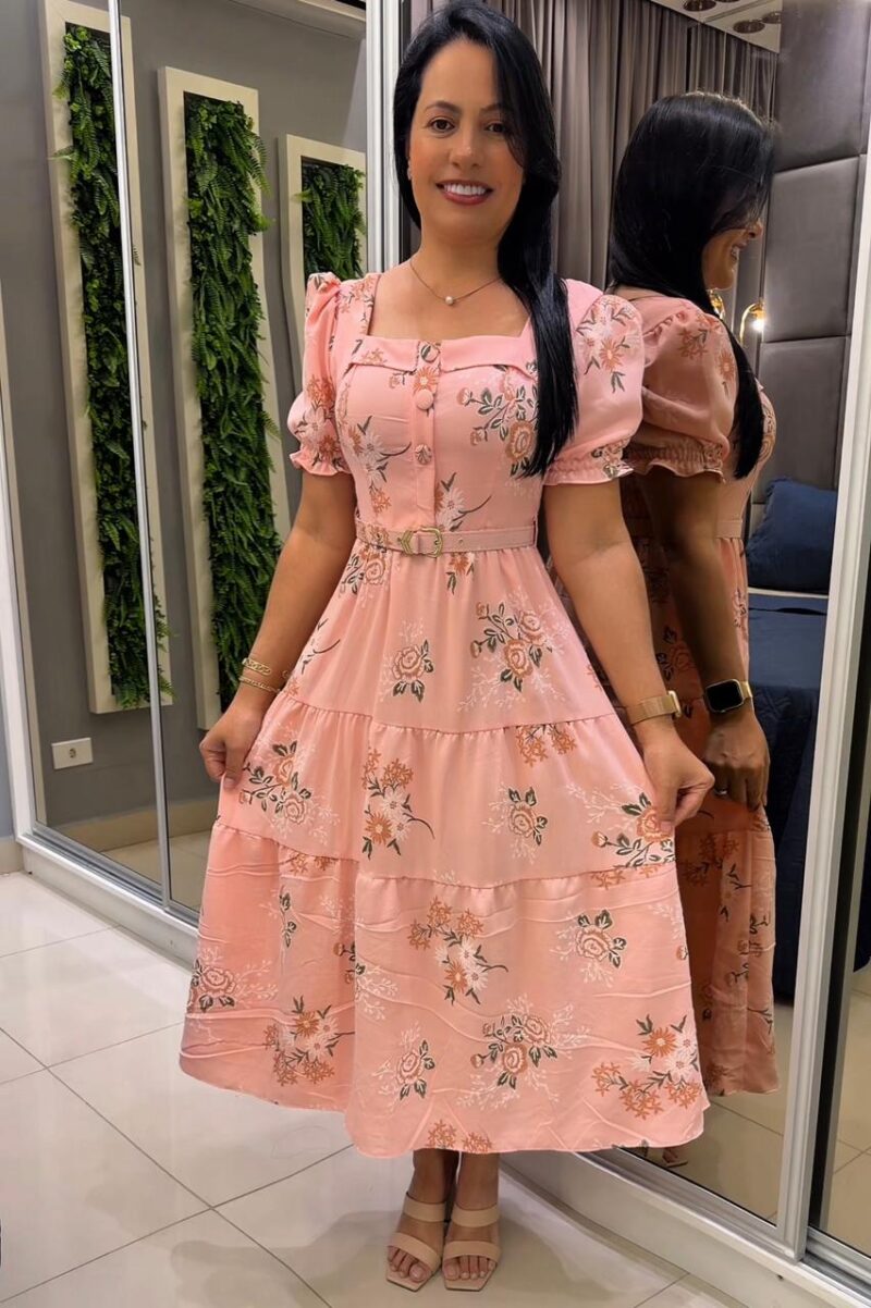 590 - Vestido Maxi Midi