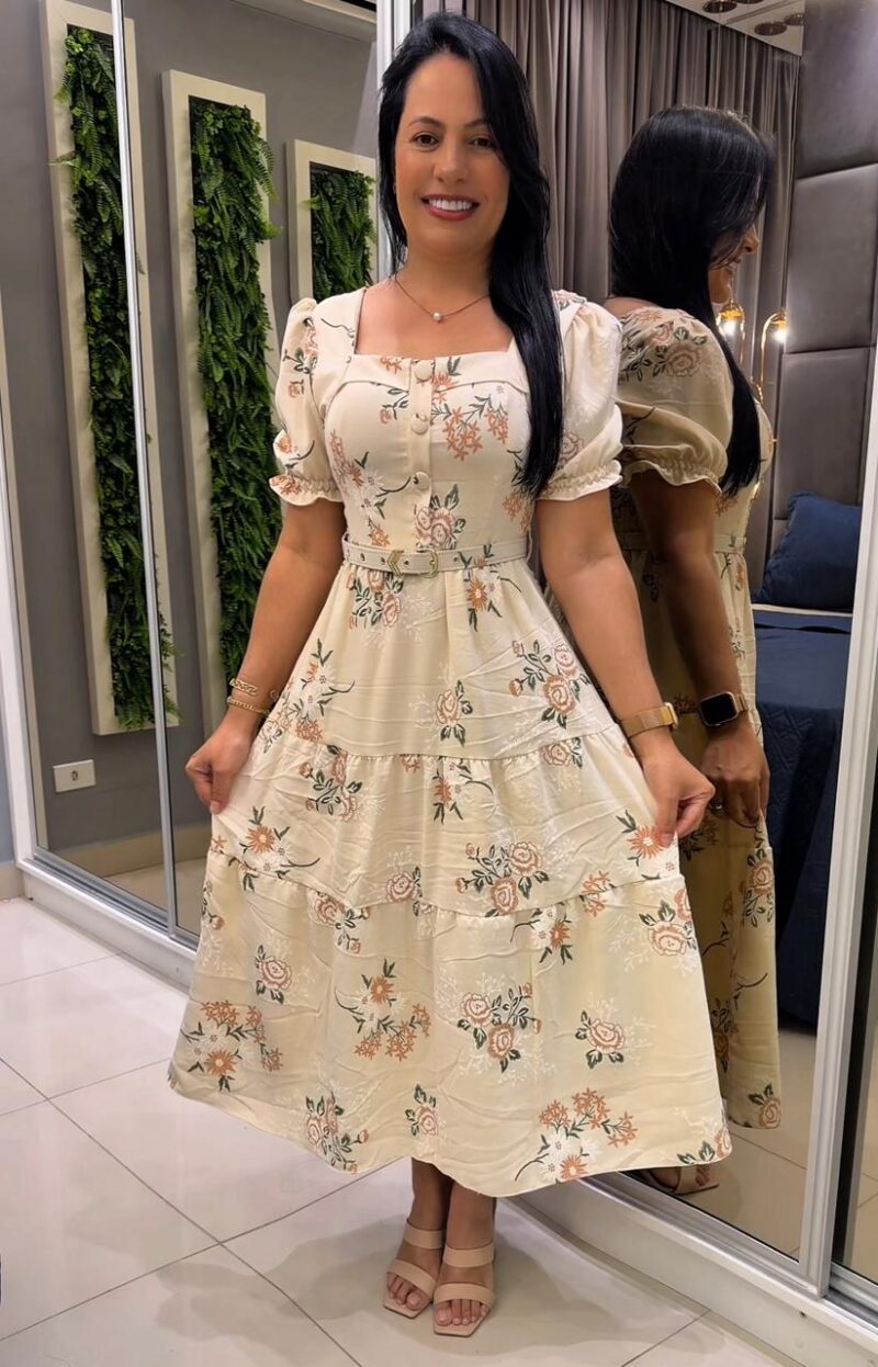 590 - Vestido Maxi Midi