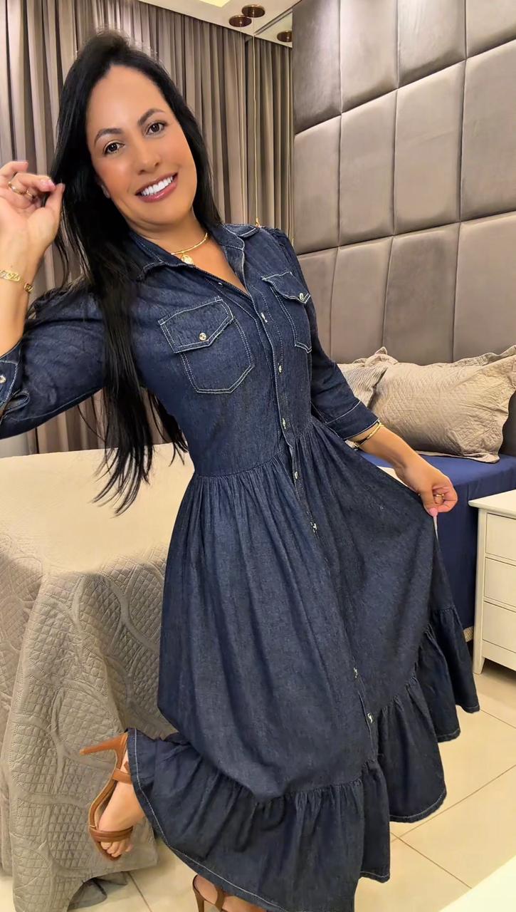 612 - Vestido Jeans