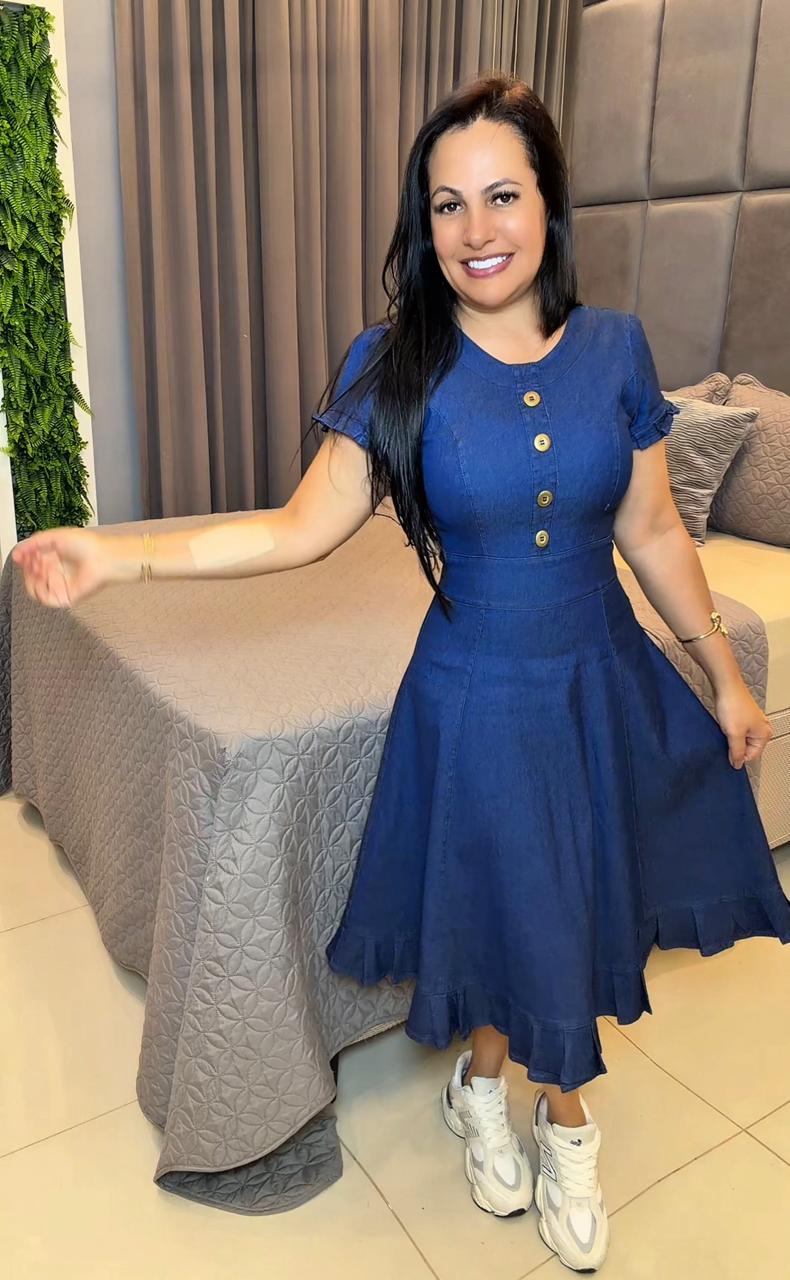644 - Vestido Jeans