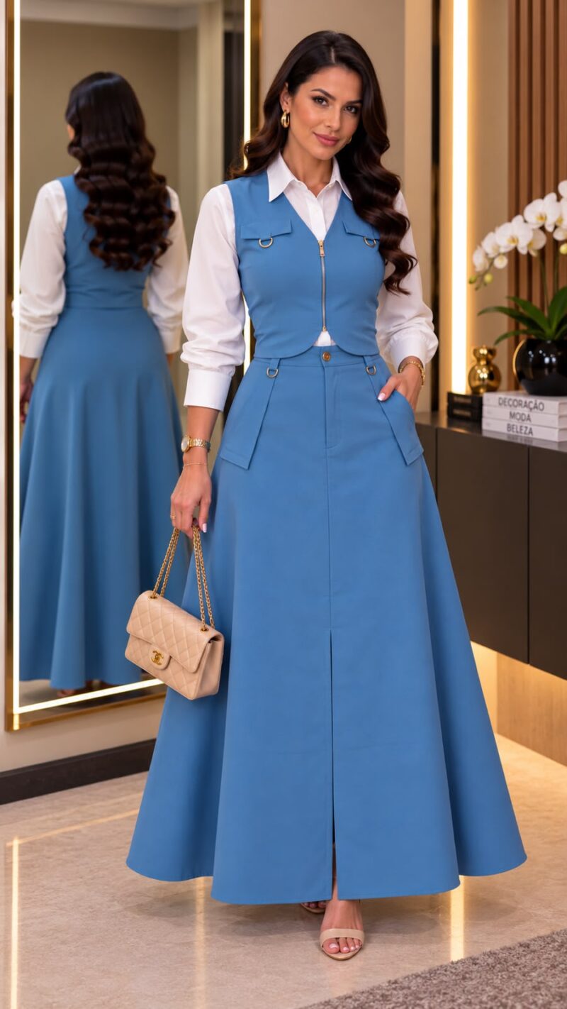 736 - Conjunto Mariana Azul