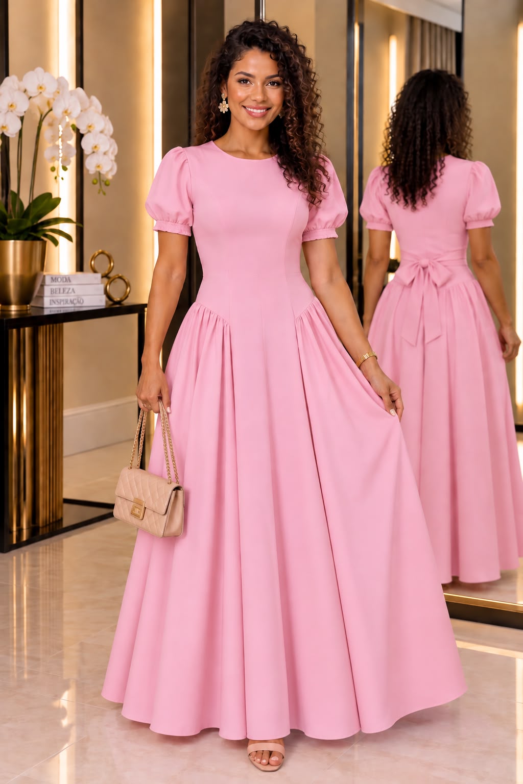 750 - Vestido Mariana Rosa
