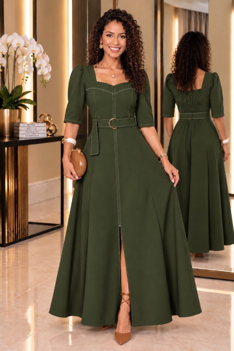 749 - Vestido Thais Verde