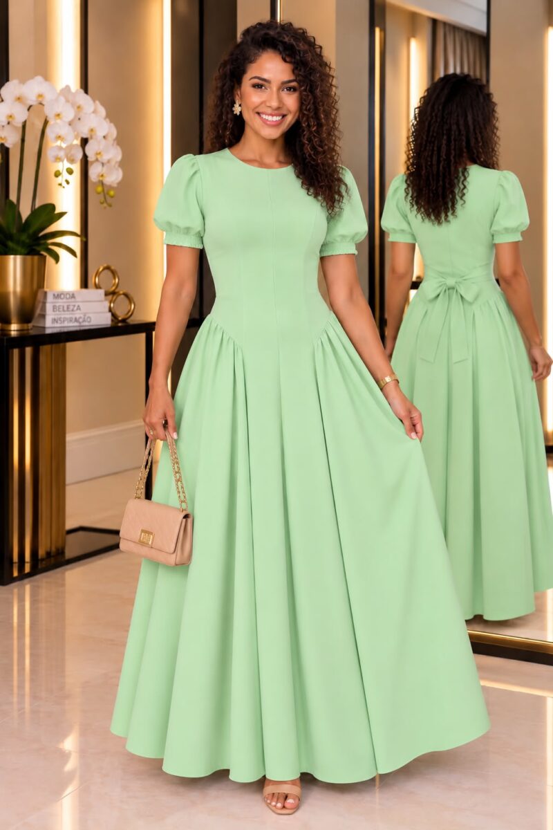 750 - Vestido Mariana Verde