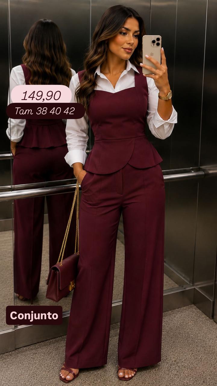 728 - Conjunto Calça Executiva