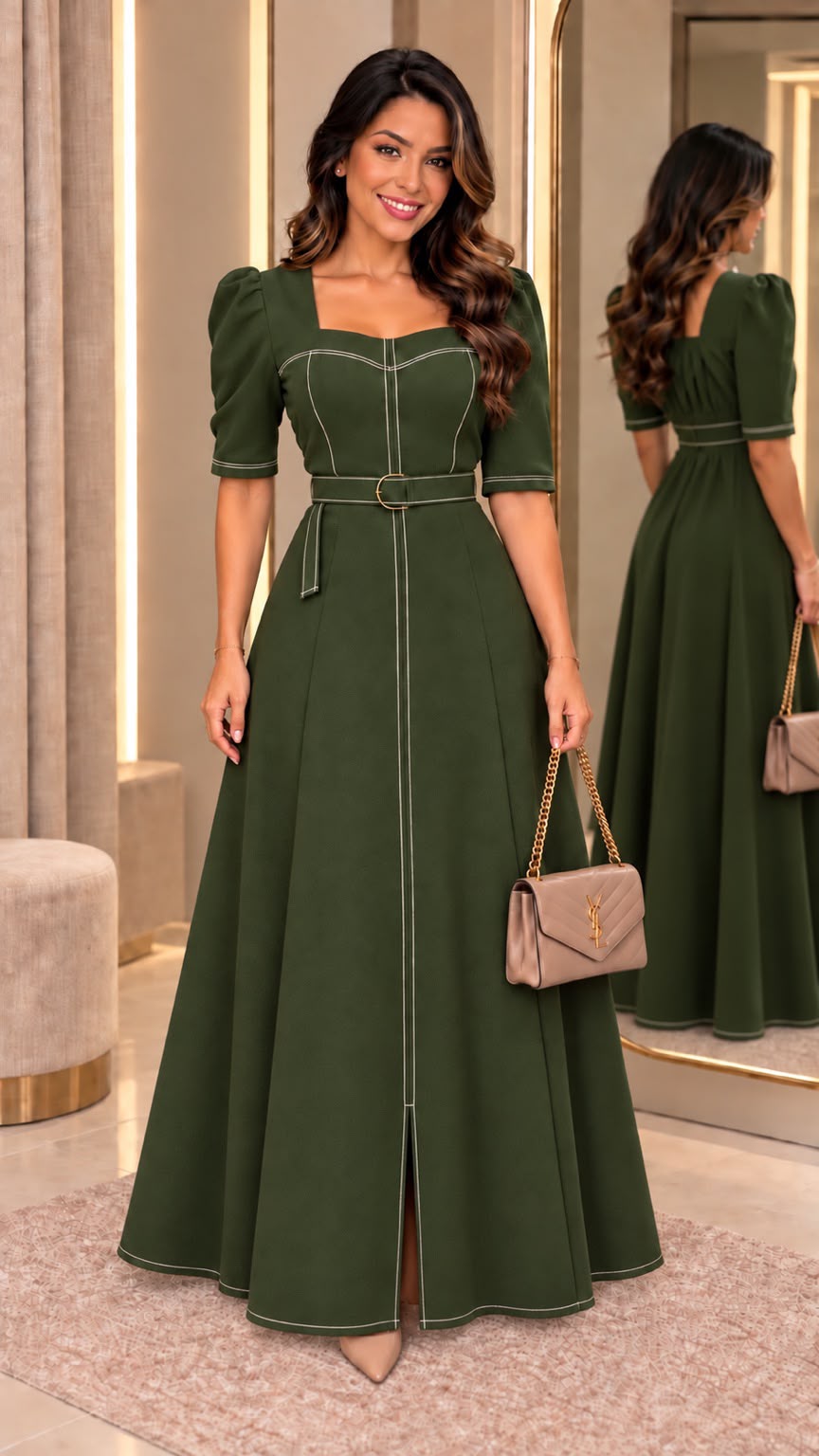 749 - Vestido Thais Verde